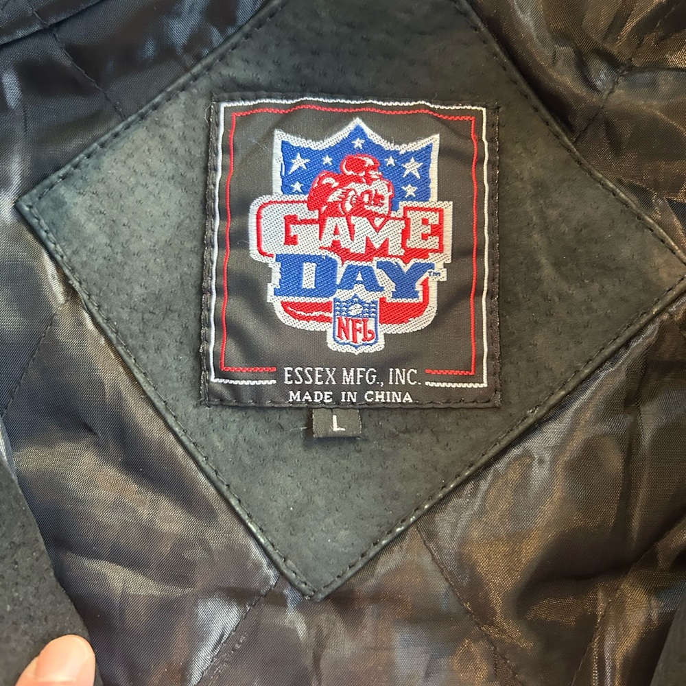Official NFL / Green Bay Packers / Game Day 100% Leather Varsity Jacket LIKE NEW - Picture 5 of 13